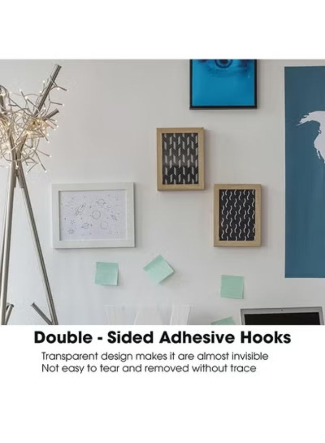 fantasize 20 قطعة خطافات لاصقة مزدوجة الجوانب قوية، مقاومة للماء والزيت، خطافات قابلة لإعادة الاستخدام، خطافات حائط للتعليق، شماعات حائط بدون مسامير، 2 في 1 ملصق بدون براغي للمطبخ والحمام والمكتب، مقاومة للماء ومقاومة للصدأ، بدون ثقب - Image 5